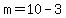 +m+=+10+-+3+