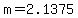 +m+=+2.1375