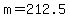 +m+=+212.5+