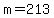 +m+=+213+