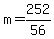 +m+=+252%2F56+