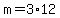 +m+=+3%2A12+