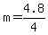 +m+=+4.8+%2F+4+