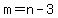 +m+=+n-3