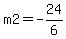 +m2+=+-24%2F6
