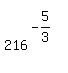 +matrix%282%2C1%2C%22%22%2C216%5E%28-5%2F3%29%29