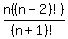 +n%28%28n-2%29%21%29%2F%28n%2B1%29%21+