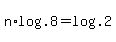 +n%2Alog%28+.8+%29+=+log%28+.2+%29+
