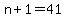 +n%2B1+=+41+