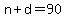 +n%2Bd=+90
