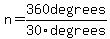+n=+360degrees%2F30degrees+
