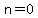 +n=0