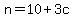 +n=10%2B3c+