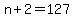 +n+%2B+2+=+127+