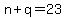 +n+%2B+q+=+23+