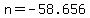 +n+=+-58.656+