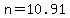 +n+=+10.91+