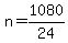 +n+=+1080%2F24+