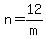 +n+=+12%2Fm+