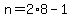 +n+=+2%2A8+-+1+