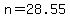 +n+=+28.55+