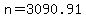 +n+=+3090.91+