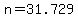 +n+=+31.729+