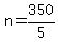 +n+=+350%2F5+