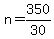 +n+=+350+%2F+30+