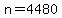 +n+=+4480+