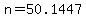 +n+=+50.1447+