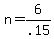 +n+=+6%2F.15+