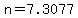 +n+=+7.3077+