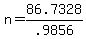 +n+=+86.7328%2F.9856+