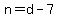+n+=+d+-+7+