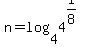 +n+=+log%284%2C4%5E%281%2F8%29+%29+
