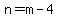 +n+=+m+-+4+