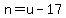 +n+=+u+-+17+