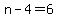 +n+-+4+=+6+