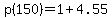 +p%28150%29+=+1+%2B+4.55
