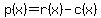 +p%28x%29++=+r%28x%29+-+c%28x%29+