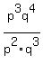 +p%5E3q%5E4%2Fp%5E2q%5E3+