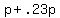 +p+%2B+.23p+