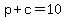 +p+%2B+c+=+10+