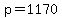 +p+=+1170+