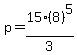 +p+=+15%288%29%5E5%2F3+