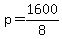 +p+=+1600%2F8+