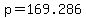 +p+=+169.286+