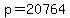 +p+=+20764+