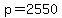 +p+=+2550+
